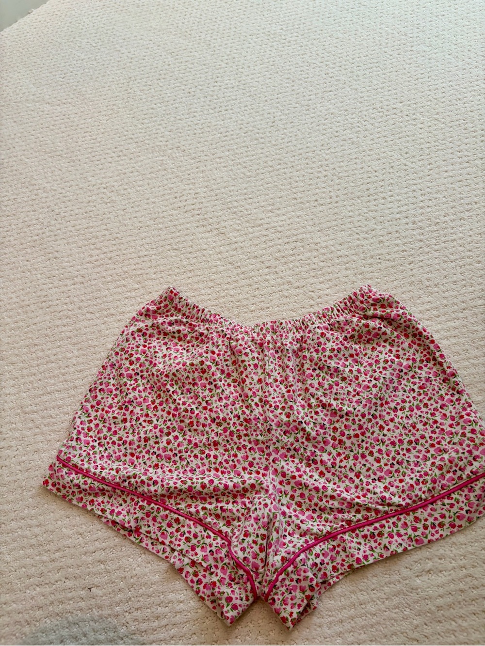 BedHead Pink Floral Short-Sleeve Pajama Set Women’s Small - Picture 3 of 6